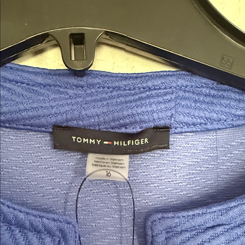 Tommy Hilfiger Blue Sleeveless Dress with 2 Front Button Pockets NWT size 16 - Picture 5 of 9